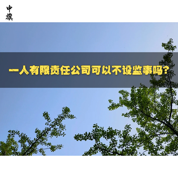 一人有限責任公司可以不設監(jiān)事嗎？