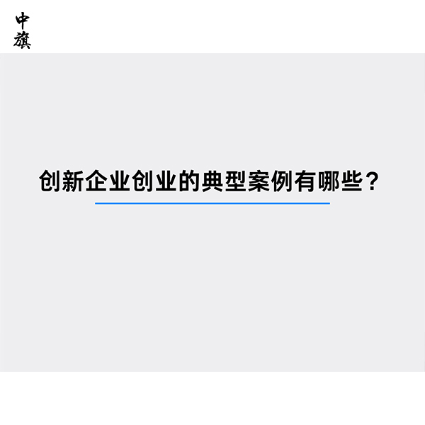 創(chuàng)新企業(yè)創(chuàng)業(yè)的典型案例有哪些？