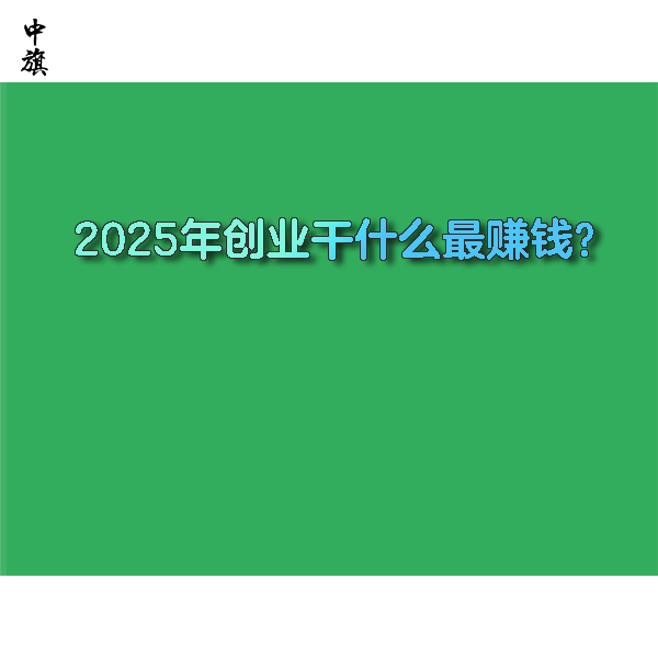 2025年創(chuàng)業(yè)干什么最賺錢？